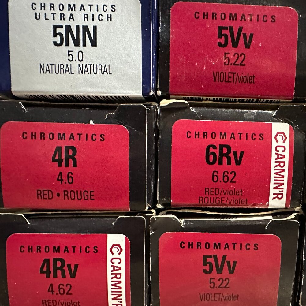 REDKEN CHROMATICS RUBILANE dark RED VIOLET COLOR BUNDLE incl 5NN